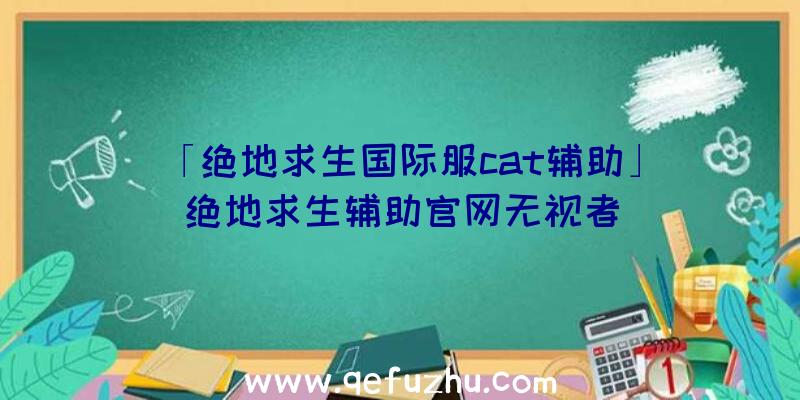 「绝地求生国际服cat辅助」|绝地求生辅助官网无视者